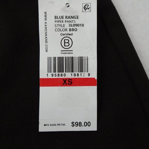 Karen Kane Pull On Pants Women's Size XS Brown Stretch Skinny Fit Made USA - Picture 8 of 10